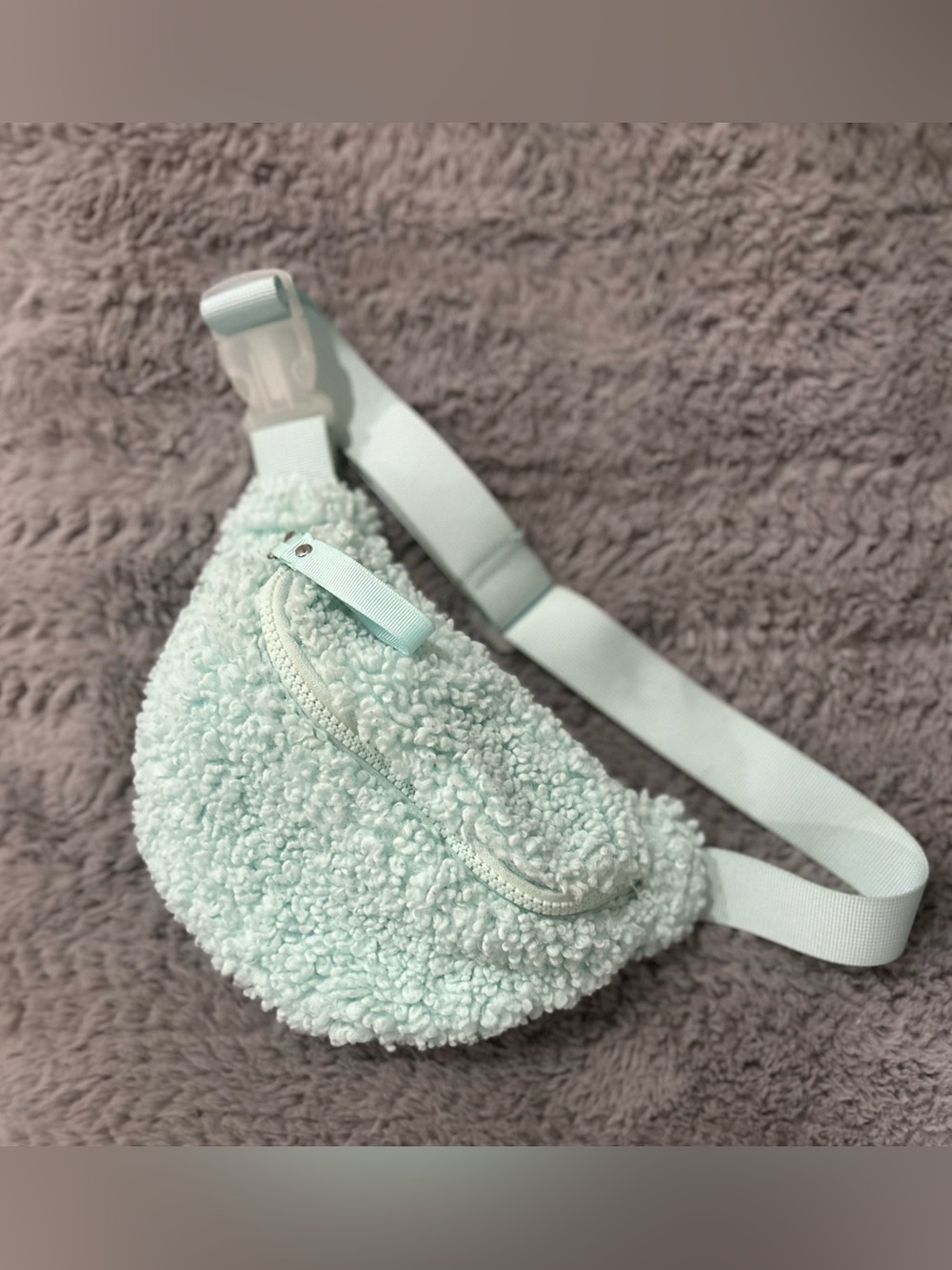 Kids Sherpa Fanny Pack - Mint